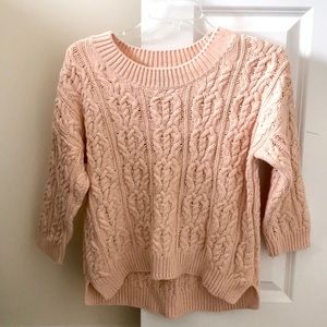 H&M Oversized Light Pink Sweater, XS